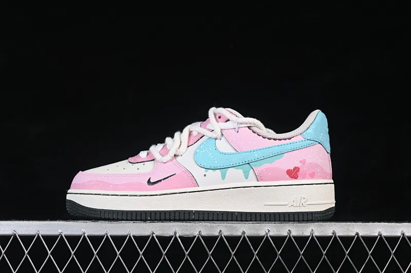 All categories Nk Air Force 1 Air Force series Nk Air Force 1 Low Air Force low-top Nike Air Force 1'07 Low "Sweetheart Cream" Hand-painted graffiti Sweetheart Cream Air Force 1 low-top casual sneakers FB1839-919